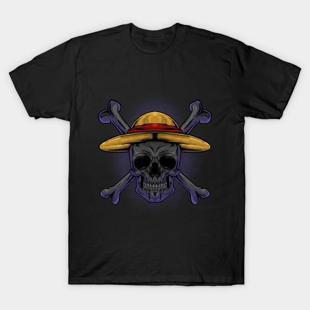 Skull Pirate T-Shirt by Arthasena Illustration 
